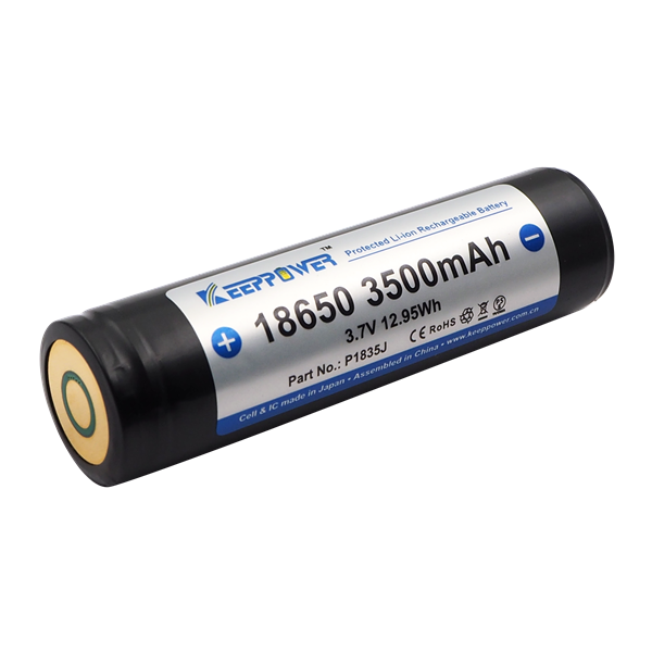 ▷ Batería de Litio KeepPower 18650 3,7V 3500mAh Li-ion con protección